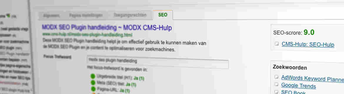 De MODX SEO plugin: hulp bij zoekmachine-optimalisatie
