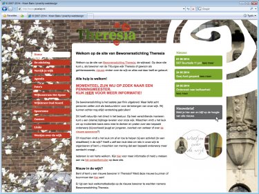 pixelXp Webdesign Tilburg:WijkTheresia.nl