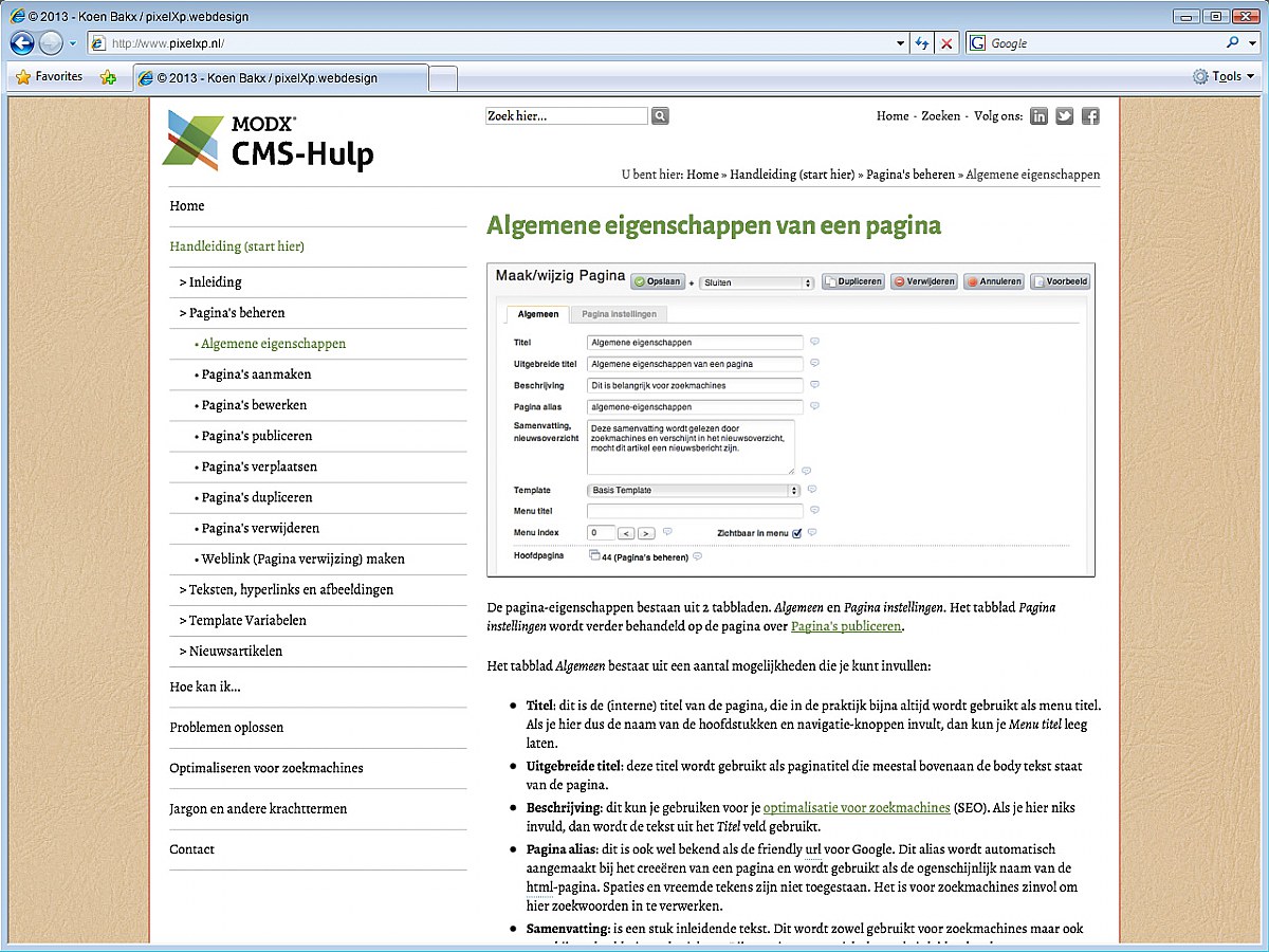 Webdesign Tilburg: Alle afbeeldingen zijn aanklikbaar en worden dan vergroot weergegeven.