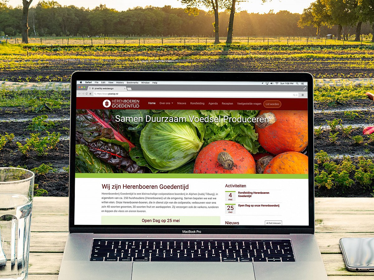 Webdesign Tilburg: Hoemepage Herenboeren Goedentijd