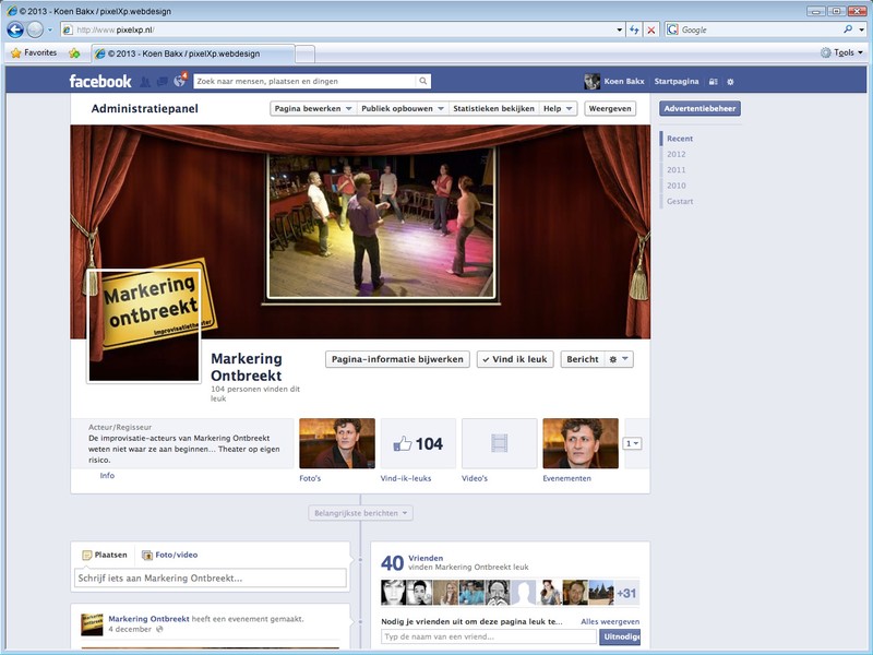 Ook via Facebook is flink wat publiek te benaderen